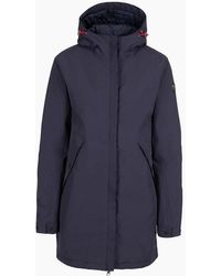 Trespass - Hooded Snap Button Flap Pocket Solid Patterned Rain Jacket - Lyst