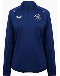 Castore - Rangers Fc Zip Neck Regular Fit Sweatshirt - Lyst