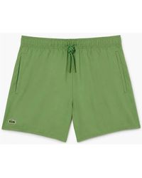 Lacoste - Quick-Dry Swim Shorts Lettuce - Lyst