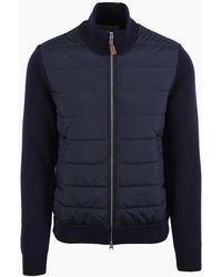GANT - Hybrid Zipped Cardigan Evening - Lyst