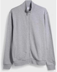 Farah - Vance Full Zip Sweater Light Marl - Lyst