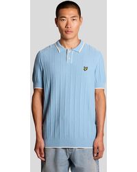Lyle & Scott - Tipped Pique Knitted Polo Shirt - Lyst