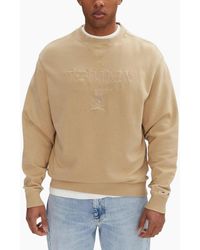 Tommy Hilfiger - Tonal Varsity Sweatshirt Casual Cotton Crew Neck New Top - Lyst
