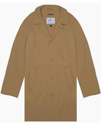Aquascutum - Active Stretch Caban Trench Coat Khaki Jacket - Lyst
