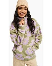 Roxy - Live Out Loud Sherpa Half Zip Fleece - Lyst