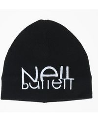 Neil Barrett - Sliced Logo Beanie Hat - Lyst