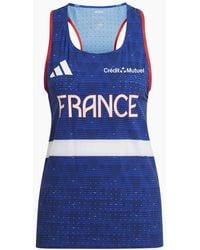 adidas - Scoop Neck Sleeveless Muscle Tank Vest - Lyst