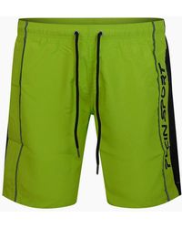 Philipp Plein - Plein Sport Vertical Logo Long Boardshort Swim Shorts - Lyst