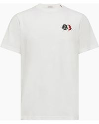 Moncler - Triple Logo Cotton T-Shirt - Lyst