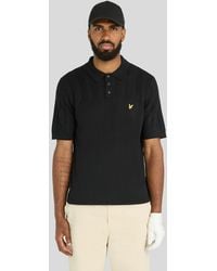 Lyle & Scott - Texture Block Knitted Polo Shirt - Lyst