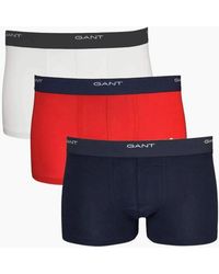 GANT - 3-Pack Core Logo Boxer Trunks - Lyst