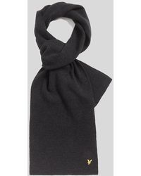 Lyle & Scott - Lambswool Blend Ribbed Scarf - Lyst