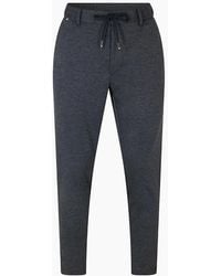 BOSS - Solid Patterned Straight Trousers - Lyst