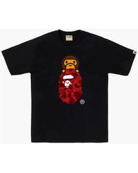 A Bathing Ape - Color Camo Milo On Ape Head Tee - Lyst