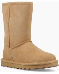 BEARPAW - Elle Short Suede Coffee Boots - Lyst