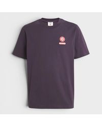 CASABLANCA - Logo Patch T-Shirt Aubergine - Lyst
