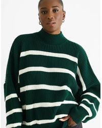 Gini London - Chunky Knit High Neck Jumper - Lyst