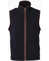 Holland Cooper - Country Fleece Gilet Ink - Lyst