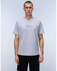 Napapijri - Box Logo Short Sleeve T-Shirt - Lyst