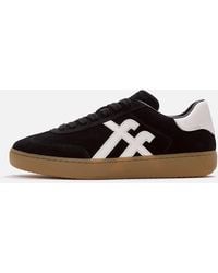 Fitflop - The Dash T-Toe Suede Sneakers - Lyst