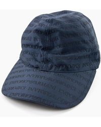 Emporio Armani - All Over Logo Cap - Lyst