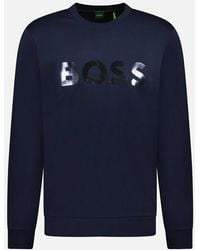 BOSS - Salbo Mirror Crewneck Sweatshirt - Lyst
