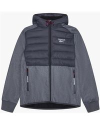 Reebok - Rb1562 Mixed Media Jacket - Lyst