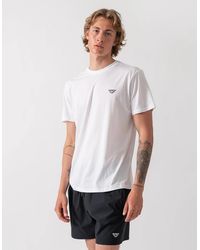 Emporio Armani - Beach T-Shirt With Eagle Logo - Lyst