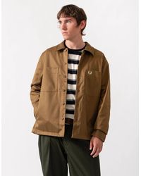 Fred Perry - Twill Overshirt - Lyst