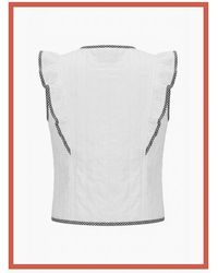 Nooki Design - Aster Padded Frill Gilet - Lyst
