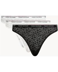 Tommy Hilfiger - 3-Pack Premium Essential Lace Thongs, /Light - Lyst