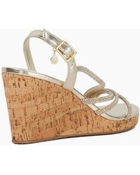 Dune - Kemory Open Toe High Heel Wedge Sandals - Lyst