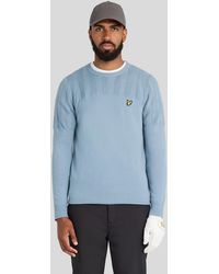 Lyle & Scott - Texture Block Crew Neck Jumper - Lyst
