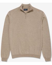 Oliver Sweeney - Merino Wool Quarter Zip Jumper - Lyst