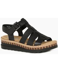 Rieker - Costa Rica Wedge Heel Sandals - Lyst