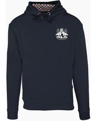 Aquascutum - Hooded Neck Long Sleeve Sweatshirt - Lyst