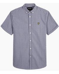 Lyle & Scott - Lyle & Scott Short Sleeve Gringham Shirt - Lyst