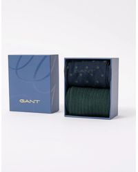 GANT - Dot And Rib 2-Pack Sock Gift Box - Lyst