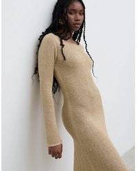 Pretty Lavish - Anastasia Sequin Maxi Knit Dress - Lyst