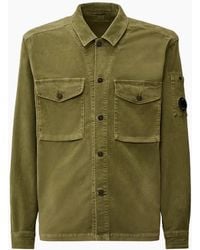 C.P. Company - Stretch Corduroy Lens Overshirt - Lyst
