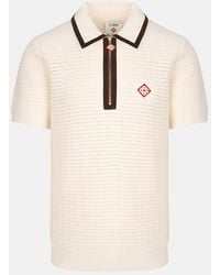 CASABLANCA - Waffle Stitch Ls Polo Shirt - Lyst