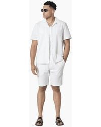 883 Police - Hullton Picton Seersucker Textured Shirt Set - Lyst