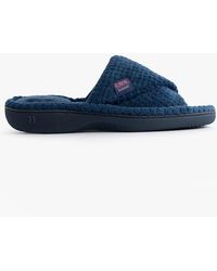 Totes - Isotoner Popcorn Turnover Open Toe Mule Slippers - Lyst
