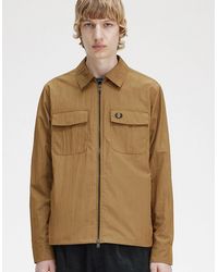 Fred Perry - Lightweight Zip-Through Overshirt - Lyst
