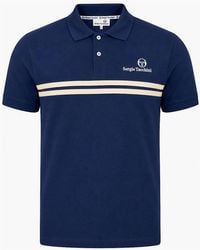Sergio Tacchini - New Supermac Polo Shirt Maritime/Peyote - Lyst