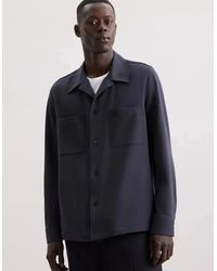 Seidensticker - Regular Fit Wool Mix Casual Lapel Overshirt - Lyst
