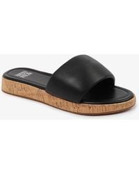Where's That From - Flat Open Toe Slides - Lyst