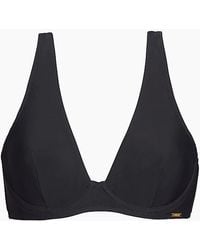 Calvin Klein - Core Curve Swimwear Plunge Bralette - Lyst