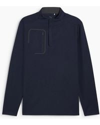 PUMA - Tech Chest Pocket Funnel Neck Long Sleeve Sweater - Lyst