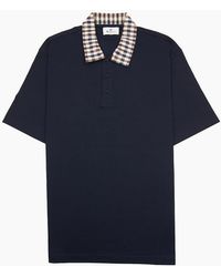 Aquascutum - Supima Club Check Rib Polo - Lyst